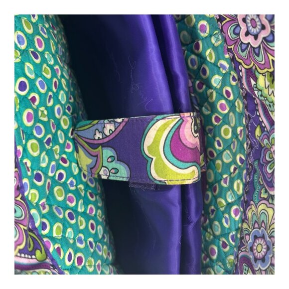 Vera Bradley Signature Laptop Tote Bag Multicolored Paisley Print - Picture 12 of 14